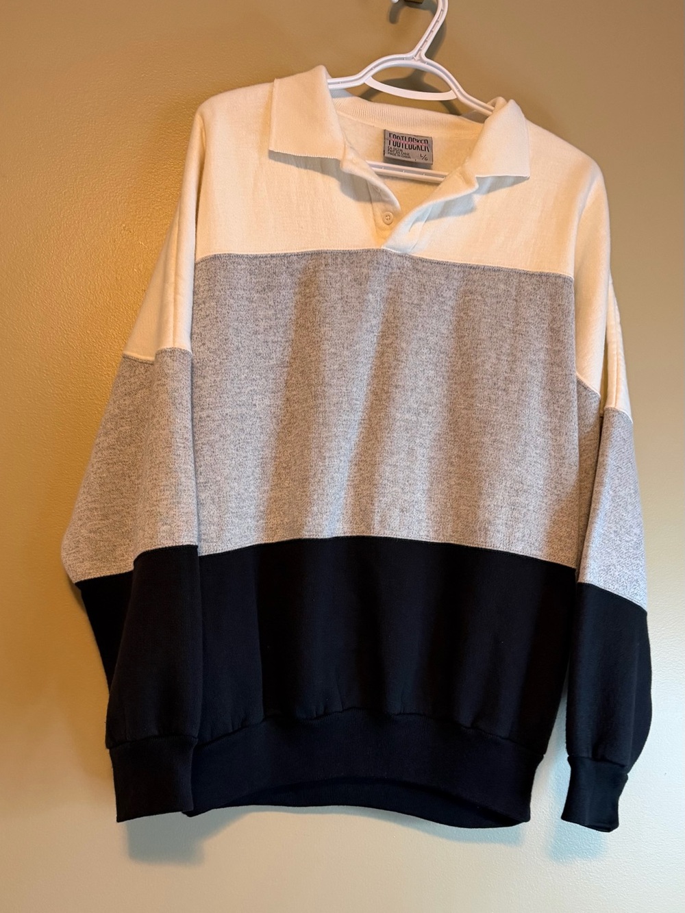 Vintage 90’s Footlocker International Color Block Henley Sweatshirt